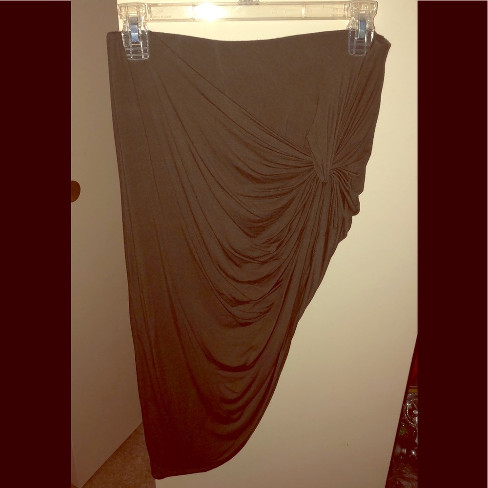 olive high waisted skirt